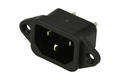 Plug; AC power; IEC C14 IBM; KS-101; straight; for panel; screw; 10A; 250V; solder; Canal; RoHS Plug; AC power; IEC C14 IBM; KS-101; straight; for panel; screw; 10A; 250V; solder; Canal; RoHS