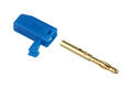Wtyk bananowy; 2mm; 25.206.5; niebieski; 26,5mm; lutowany; wtykany (gniazdo bananowe 2mm); 10A; 60V; mosiądz złocony; PE; Amass; RoHS; 1.008.BL Wtyk bananowy; 2mm; 25.206.5; niebieski; 26,5mm; lutowany; wtykany (gniazdo bananowe 2mm); 10A; 60V; mosiądz złocony; PE; Amass; RoHS; 1.008.BL
