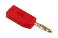 Banana plug; 2mm; 25.206.1; red; 26,5mm; pluggable (2mm banana socket); solder; 10A; 60V; gold plated brass; PE; Amass; RoHS; 1.008.R Banana plug; 2mm; 25.206.1; red; 26,5mm; pluggable (2mm banana socket); solder; 10A; 60V; gold plated brass; PE; Amass; RoHS; 1.008.R