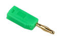 Banana plug; 2mm; 25.206.4; green; 26,5mm; solder; pluggable (2mm banana socket); 10A; 60V; gold plated brass; PE; Amass; RoHS; 1.008.G Banana plug; 2mm; 25.206.4; green; 26,5mm; solder; pluggable (2mm banana socket); 10A; 60V; gold plated brass; PE; Amass; RoHS; 1.008.G