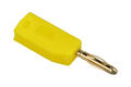 Banana plug; 2mm; 25.206.3; yellow; 26,5mm; pluggable (2mm banana socket); solder; 10A; 60V; gold plated brass; PE; Amass; RoHS; 1.008.Y Banana plug; 2mm; 25.206.3; yellow; 26,5mm; pluggable (2mm banana socket); solder; 10A; 60V; gold plated brass; PE; Amass; RoHS; 1.008.Y