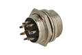 Plug; microphone; NC/8p-519; 8 ways; for panel; 16mm; solder; 4A; 125V; IP55 Plug; microphone; NC/8p-519; 8 ways; for panel; 16mm; solder; 4A; 125V; IP55