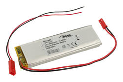 Akumulator; Li-Po; LP123497; 3,7V; 4500mAh; 12x34x97mm; Zabezpieczenie PCM; konektor+ gniazdo 2,54*2piny; AKYGA; RoHS