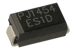 Dioda; prostownicza; ES1D; 1A; 200V; 15ns; DO214AC (SMA); powierzchniowy (SMD); na taśmie; Panjit International INC.; RoHS Dioda; prostownicza; ES1D; 1A; 200V; 15ns; DO214AC (SMA); powierzchniowy (SMD); na taśmie; Panjit International INC.; RoHS