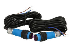 Sensor; photoelectric; G18-3C5NC; NPN; NO/NC; barrier type (transmitter-receiver); 5m; 10÷30V; DC; 200mA; cylindrical plastic; fi 18mm; with 2m cable; YUMO; RoHS Sensor; photoelectric; G18-3C5NC; NPN; NO/NC; barrier type (transmitter-receiver); 5m; 10÷30V; DC; 200mA; cylindrical plastic; fi 18mm; with 2m cable; YUMO; RoHS