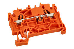 Złączka; na szynę DIN; 2002-1202; pomarańczowy; sprężynowy; Push-in CAGE CLAMP®; 0,25÷4mm2; 24A; 800V; 1 tor; 2; na szynę DIN TS35; Wago; RoHS