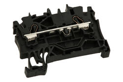 Złączka; na szynę DIN; 2002-1205; czarny; sprężynowy; Push-in CAGE CLAMP®; 0,25÷4mm2; 24A; 800V; 1 tor; 2; na szynę DIN TS35; Wago; RoHS