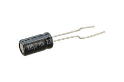 Kondensator; elektrolityczny; niskoimpedancyjny; 220uF; 10V; JTB227M010T2A5E11L; fi 6,3x11mm; 2,5mm; przewlekany (THT); taśma; Jamicon; RoHS