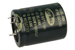 Kondensator; SNAP-IN; elektrolityczny; 6800uF; 100V; HC; HC2A688M40050HA; 20%; fi 40x50mm; 22,5mm; przewlekany (THT); luzem; -40...+85°C; 2000h; Samwha; RoHS