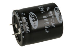 Kondensator; SNAP-IN; elektrolityczny; 6800uF; 63V; HL; HL1J688M35040HA; 20%; fi 35x40mm; 10mm; przewlekany (THT); luzem; -40...+105°C; 5000h; Samwha; RoHS