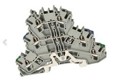 Złączka; na szynę DIN; 3-piętrowa; 2002-3217; szary; Push-in CAGE CLAMP®; sprężynowy; 0,25÷4mm2; 24A; 800V; 1 tor; 6; na szynę DIN TS35; Wago; RoHS