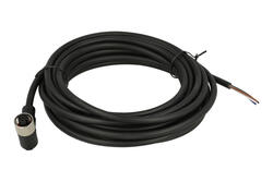 Gniazdo z przewodem; KLS15-M12A-P20-04-PUR-L5.0M-B-U; M12-4p; 4 tory; kątowe 90°; z przewodem 5m; 0,25mm2; 6mm; czarny; IP67; 4A; 250V; KLS; RoHS Gniazdo z przewodem; KLS15-M12A-P20-04-PUR-L5.0M-B-U; M12-4p; 4 tory; kątowe 90°; z przewodem 5m; 0,25mm2; 6mm; czarny; IP67; 4A; 250V; KLS; RoHS