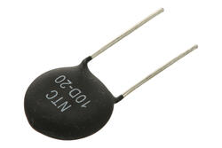 Termistor NTC; zabezpieczający; NTC10D-20; 10ohm; 6A; przewlekany (THT); fi 20mm; 12mm; -55...+200°C; RoHS Termistor NTC; zabezpieczający; NTC10D-20; 10ohm; 6A; przewlekany (THT); fi 20mm; 12mm; -55...+200°C; RoHS