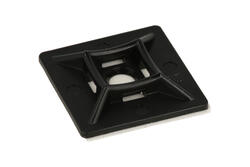 Uchwyt samoprzylepny; do opaski kablowej; HA473; 28mm; 28mm; czarny; 100szt.; Fasteman
