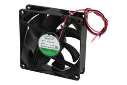 Fan; EF92252BX-1000U-A99; 92x92x25mm; ball bearing; 24V; DC; 2,5W; 93,24m3/h; 40,3dB; 90mA; 3400RPM; 2 wires; Sunon; RoHS; 10÷27,6V; 300mm Fan; EF92252BX-1000U-A99; 92x92x25mm; ball bearing; 24V; DC; 2,5W; 93,24m3/h; 40,3dB; 90mA; 3400RPM; 2 wires; Sunon; RoHS; 10÷27,6V; 300mm