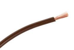 Wire; equipment; H07V-K (LgY); 1 core; stranded; Cu; 4,00mm2; brown; PVC; -40...+70°C; 750V; 100m reel; Elektrokabel; RoHS; 4,8mm; 1x4,00mm2 Wire; equipment; H07V-K (LgY); 1 core; stranded; Cu; 4,00mm2; brown; PVC; -40...+70°C; 750V; 100m reel; Elektrokabel; RoHS; 4,8mm; 1x4,00mm2
