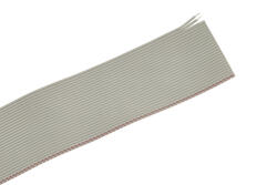 Wire; flat; płaski AWG28/26; 26x0,09mm2; 0,09mm2; gray; PVC; tape; core spacing 1,27mm; max +105°C; 300V; 30,5m spool; RoHS Wire; flat; płaski AWG28/26; 26x0,09mm2; 0,09mm2; gray; PVC; tape; core spacing 1,27mm; max +105°C; 300V; 30,5m spool; RoHS