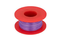 Wire; equipment; Kynar 50m; 1 core; solid; Cu; silver plated; 0,25mm; purple; PVDF; kynar; max +135°C; 300V; 50m spool; Weiyang; RoHS Wire; equipment; Kynar 50m; 1 core; solid; Cu; silver plated; 0,25mm; purple; PVDF; kynar; max +135°C; 300V; 50m spool; Weiyang; RoHS