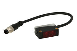 Czujnik; fotoelektryczny; PTE-DE15PR-WT; PNP; NO; odbiciowy; 1÷150mm; 10÷30V; DC; 100mA; prostopadłościenny; 11x20x30mm; z przewodem 0,15mb ze złączem M8-4p; Akusense; RoHS Czujnik; fotoelektryczny; PTE-DE15PR-WT; PNP; NO; odbiciowy; 1÷150mm; 10÷30V; DC; 100mA; prostopadłościenny; 11x20x30mm; z przewodem 0,15mb ze złączem M8-4p; Akusense; RoHS