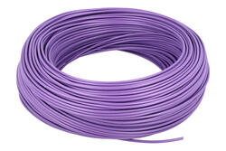 Wire; equipment; H05V-K (LgY); 1 core; stranded; Cu; 0,50mm2; purple; PVC; -30...+80°C; 300/500V; carton 100m; Helukabel; RoHS; 2,5mm; 1x0,50mm2 Wire; equipment; H05V-K (LgY); 1 core; stranded; Cu; 0,50mm2; purple; PVC; -30...+80°C; 300/500V; carton 100m; Helukabel; RoHS; 2,5mm; 1x0,50mm2