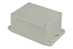 Obudowa; uniwersalna; P212MF-IP68; poliwęglan; 115mm; 90mm; 55mm; IP68; jasnoszary; kołnierz montażowy; Gainta; RoHS