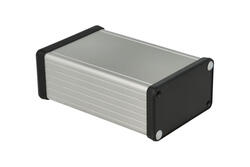 Obudowa; uniwersalna; HM1455K1202; aluminium; 120mm; 78mm; 43mm; IP54; naturalny; zaślepki czarne ABS; zdejmowany panel; Hammond; RoHS Obudowa; uniwersalna; HM1455K1202; aluminium; 120mm; 78mm; 43mm; IP54; naturalny; zaślepki czarne ABS; zdejmowany panel; Hammond; RoHS