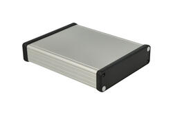 Obudowa; uniwersalna; HM1455P1602; aluminium; 160mm; 125mm; 30,5mm; IP54; naturalny; zdejmowany panel; zaślepki czarne ABS; Hammond; RoHS Obudowa; uniwersalna; HM1455P1602; aluminium; 160mm; 125mm; 30,5mm; IP54; naturalny; zdejmowany panel; zaślepki czarne ABS; Hammond; RoHS