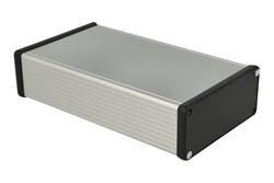 Enclosure; multipurpose; HM1455Q2202; aluminum; 220mm; 125mm; 51,5mm; IP54; natural; black ABS ends; removable panel; Hammond; RoHS Enclosure; multipurpose; HM1455Q2202; aluminum; 220mm; 125mm; 51,5mm; IP54; natural; black ABS ends; removable panel; Hammond; RoHS