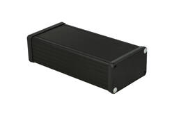 Obudowa; uniwersalna; HM1455K1601BK; aluminium; 160mm; 78mm; 43mm; IP54; czarny; zdejmowany panel; zaślepki czarne ABS; Hammond; RoHS Obudowa; uniwersalna; HM1455K1601BK; aluminium; 160mm; 78mm; 43mm; IP54; czarny; zdejmowany panel; zaślepki czarne ABS; Hammond; RoHS