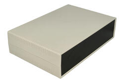 Enclosure; desktop; for instruments; G756; ABS; 300mm; 200mm; 75mm; IP54; light gray; black ABS ends; Gainta; RoHS Enclosure; desktop; for instruments; G756; ABS; 300mm; 200mm; 75mm; IP54; light gray; black ABS ends; Gainta; RoHS