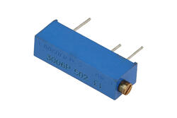 Potentiometer; helitrim; mounting; multi turns; 3006P-502; 5kohm; linear; 10%; 0,5W; through-hole (THT); cermet; 3006 19mm; RoHS