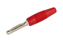 Wtyk bananowy; 4mm; VON30 930 047 101; czerwony; 51mm; lutowany; 30A; 60V; mosiądz niklowany; PVC; Hirschmann; RoHS Wtyk bananowy; 4mm; VON30 930 047 101; czerwony; 51mm; lutowany; 30A; 60V; mosiądz niklowany; PVC; Hirschmann; RoHS