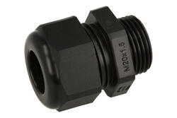 Cable gland; 19000005185; polyamide; IP68; black; M20; 10÷14mm; 20,2mm; with metric thread; Harting; RoHS Cable gland; 19000005185; polyamide; IP68; black; M20; 10÷14mm; 20,2mm; with metric thread; Harting; RoHS