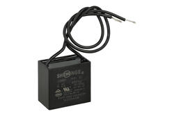 Capacitor; motor; CBB61 4uF/450V; 4uF; 450V AC; 22x34x37mm; with cables; Shenge; RoHS Capacitor; motor; CBB61 4uF/450V; 4uF; 450V AC; 22x34x37mm; with cables; Shenge; RoHS