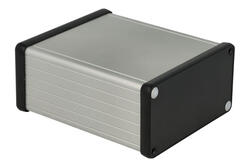 Obudowa; uniwersalna; HM1455N1202; aluminium; 120mm; 103mm; 53mm; IP54; naturalny; zaślepki czarne ABS; Hammond; RoHS Obudowa; uniwersalna; HM1455N1202; aluminium; 120mm; 103mm; 53mm; IP54; naturalny; zaślepki czarne ABS; Hammond; RoHS
