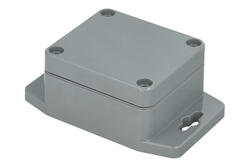 Obudowa; uniwersalna; G302MF-IP67; ABS; 64mm; 58mm; 35mm; IP67; ciemnoszary; kołnierz montażowy; Gainta; RoHS Obudowa; uniwersalna; G302MF-IP67; ABS; 64mm; 58mm; 35mm; IP67; ciemnoszary; kołnierz montażowy; Gainta; RoHS