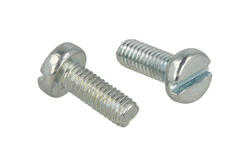 Screw; WWPM38; M3; 8mm; 10mm; cylindrical; slotted; galvanised steel; BN330 Screw; WWPM38; M3; 8mm; 10mm; cylindrical; slotted; galvanised steel; BN330