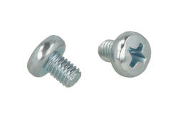 Screw; WWKM34; M3; 4mm; 6mm; cylindrical; philips (+); galvanised steel; RoHS