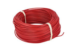 Wire; equipment; H07V-K (LgY); 1 core; stranded; Cu; 1,00mm2; red; PVC; -40...+70°C; 450/750V; 100m reel; Texsim; RoHS; 3,3mm; 1x1,00mm2 Wire; equipment; H07V-K (LgY); 1 core; stranded; Cu; 1,00mm2; red; PVC; -40...+70°C; 450/750V; 100m reel; Texsim; RoHS; 3,3mm; 1x1,00mm2