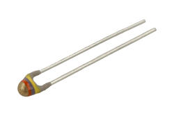 NTC thermistor; measurement; NTCLE100E3473JB0; 47kohm; 5%; 4090K; through-hole (THT); 3x3,3x6mm; 2,54mm; -40...+125°C; Vishay; RoHS NTC thermistor; measurement; NTCLE100E3473JB0; 47kohm; 5%; 4090K; through-hole (THT); 3x3,3x6mm; 2,54mm; -40...+125°C; Vishay; RoHS