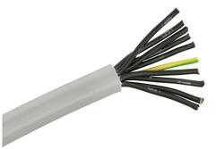 Przewód; sterowniczy; JZ-500; 10G1,5mm2; linka; Cu; szary; okrągły; PVC; 11,1mm; 500V; Helukabel; RoHS Przewód; sterowniczy; JZ-500; 10G1,5mm2; linka; Cu; szary; okrągły; PVC; 11,1mm; 500V; Helukabel; RoHS