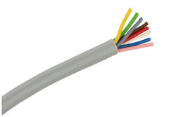 Przewód; do transmisji danych; Technotronik; LIYY; 8x0,14mm2; linka; Cu; szary; PVC; okrągły; 300V; zwój 200m; Technokabel; RoHS