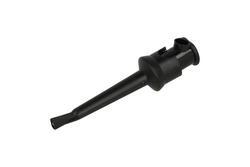 Test clip; 20.135.2; hook type; 4mm; black; 55mm; solder; 10A; 60V; brass; PA; Amass; RoHS; 4.102.B Test clip; 20.135.2; hook type; 4mm; black; 55mm; solder; 10A; 60V; brass; PA; Amass; RoHS; 4.102.B