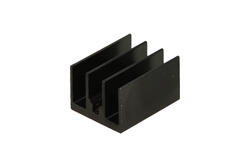 Radiator; DHU2; z otworem; czerniony; 20mm; żebrowany; 19K/W; 16mm; 12mm Radiator; DHU2; z otworem; czerniony; 20mm; żebrowany; 19K/W; 16mm; 12mm