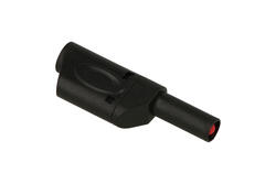 Banana plug; 4mm; 25.502.2; black; safe; 54mm; solder; pluggable (4mm banana socket); 32A; 1000V; nickel plated brass; PA; Amass; RoHS Banana plug; 4mm; 25.502.2; black; safe; 54mm; solder; pluggable (4mm banana socket); 32A; 1000V; nickel plated brass; PA; Amass; RoHS