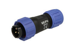 Wtyk; SP1310/P3I-N; 3 tory; lutowany; 2,0mm2; 4-6,5mm; SP13; na przewód; IP68; 13A; 250V; Weipu; RoHS