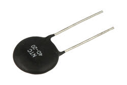 NTC thermistor; protective; NTC4D-20; 4ohm; 7A; through-hole (THT); diam.22mm; 7,5mm; -55...+200°C; Vatronics; RoHS NTC thermistor; protective; NTC4D-20; 4ohm; 7A; through-hole (THT); diam.22mm; 7,5mm; -55...+200°C; Vatronics; RoHS