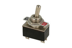 Switch; toggle; KN3-2; 2*2; ON-OFF+OFF-ON; 2 ways; 2 positions; bistable; panel mounting; solder; 2A; 250V AC; black; 23mm; RoHS Switch; toggle; KN3-2; 2*2; ON-OFF+OFF-ON; 2 ways; 2 positions; bistable; panel mounting; solder; 2A; 250V AC; black; 23mm; RoHS