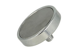 Magnet; hanger; N38; 32mm; 7mm; 17mm; Neodymium; nickel plated; screw M6x10mm Magnet; hanger; N38; 32mm; 7mm; 17mm; Neodymium; nickel plated; screw M6x10mm