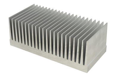 Radiator; PR375/10; naturalny; 100mm; żebrowany; 0,64K/W; 215mm; 77mm; Alutronic